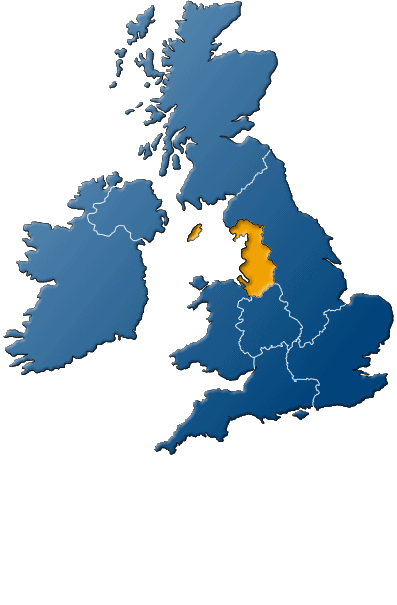 Map of north west uk
